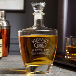Aged to Perfection Personalized Wallace Whiskey Decanter
