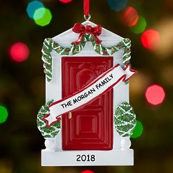 Personalized Decorated for Christmas Door Ornament
