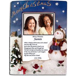 Personalized Poem with Snowman Frame