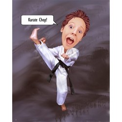 Karate Chop Caricature from Photos