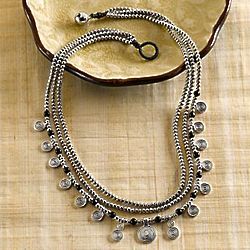 Thai Swirl Beaded Necklace
