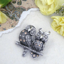 Together Forever Owls Pin