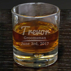 The Big Day Engraved Whiskey Glass
