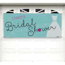 Personalized The Wedding Dress Bridal Shower Banner