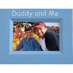 Daddy and Me Hand Painted Picture Frame