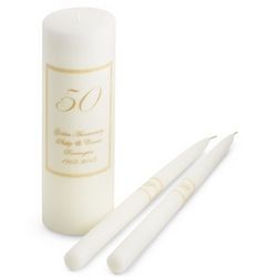50th Anniversary Candle Set