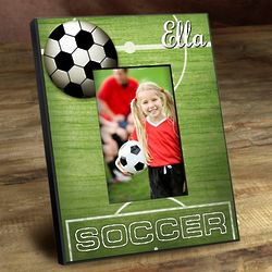Kid's Personalized Soccer Picture Frame