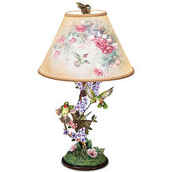Blossoms and Hummingbirds Lamp