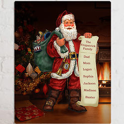 Personalized Santa's List Canvas