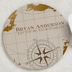 Personalized Compass Inspired Mouse Pad