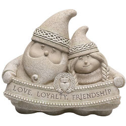 Love, Loyalty, Friendship Celtic Gnomes Garden Sculpture