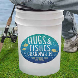 Personalized Hugs & Fishes Bucket Cooler