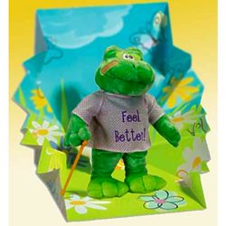 Hoppy the Feel Better Singing Frog Stuffed Animal