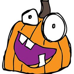 Gilly the Halloween Pumpkin Magnet