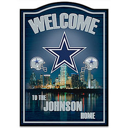 Dallas Cowboys Personalized Welcome Sign