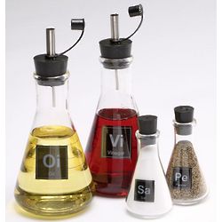 Lab Flask Oil & Vinegar Set