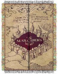 Harry Potter Marauder's Map Tapestry Throw