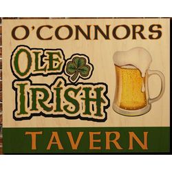 Ole Irish Tavern Personalized Large Home Bar Sign