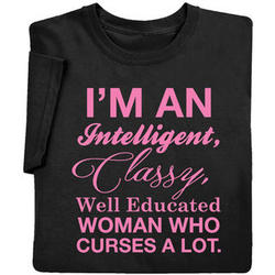 I'm an Intelligent Woman Ladies T-Shirt