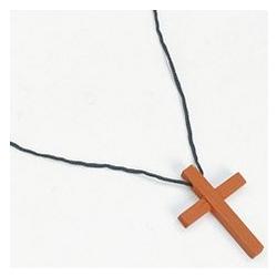 Wooden Cross Necklace Set