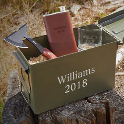 Engraved Tactical Ammo Can Gift Box