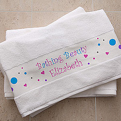 Bathing Beauty Personalized Bath Towel
