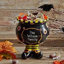 Personalized Halloween Witches Brew Candy Bowl