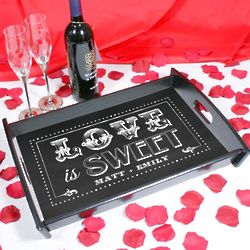 Personalized Couple's Love is Sweet Serving Tray