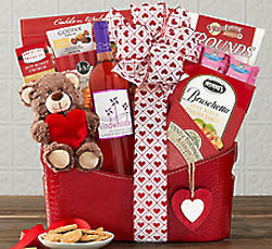 Windwhistle Valentine Red Moscato Gift Basket