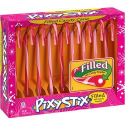 Pixy Stix Filled Candy Canes