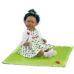 Musical African-American Baby Doll and Blanket
