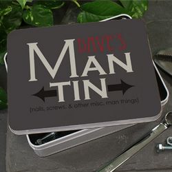 Personalized Man Storage Tin