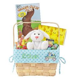 Blue Dot Personalized All-In-One Easter Basket