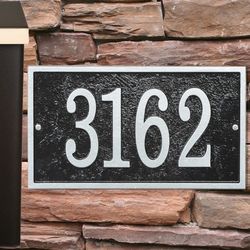 Rectangle House Number Plaque