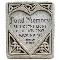 Fond Memory Hand-Cast Stone Plaque