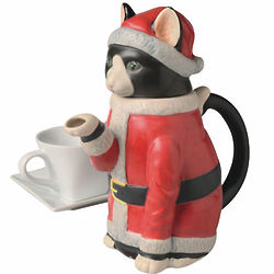 Christmas Cat Teapot