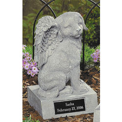 Personalized Memorial Dog Angel Statue
