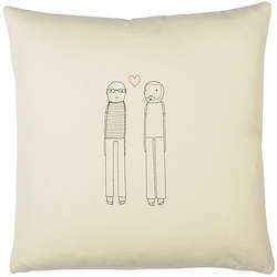 Personalized Couple Throw Pillow
