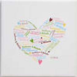 Personalized Heart of Love Canvas