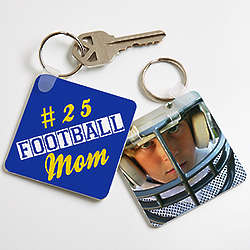 Mom's Personalized Sports Key Ring