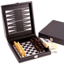 Game Set with Leatherette Case