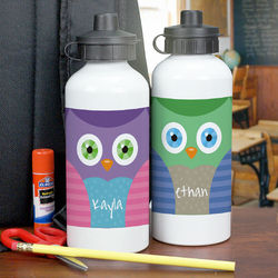 Personalized Owl Water Bottle