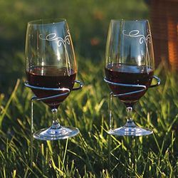 Metal Wine Glass Stakes