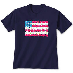 Lady's Blooming Flag T-Shirt