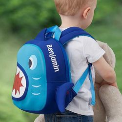 Toddler's Personalized Shark Backpack