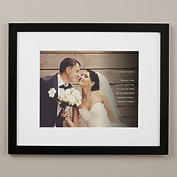 Wedding Sentiments Custom Photo Framed 16"x20" Art Print