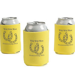 Personalized Yellow Horseshoe Can Covers