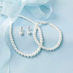 Glass Pearl Jewelry Set