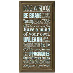 Dog Wisdom Plaque