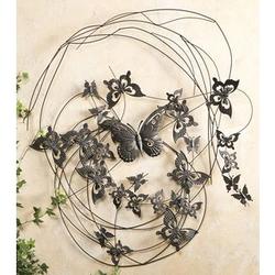 Flying Butterflies Metal Wall Art